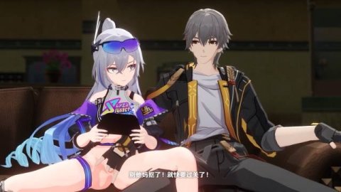 高清3D崩坏3银狼：沉迷游戏的傲娇少女深喉口交与骑乘内射