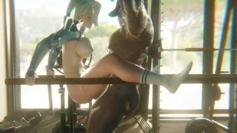 高清3D 漫威艾玛·佛斯特也来淫荡健身房啦 高难度后入推车上演火辣性爱 汗水与淫水一起喷薄狂流